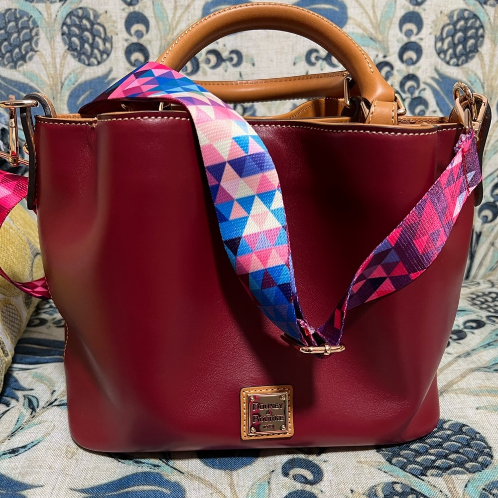 Wexford Leather Small Brenna- Mulberry Red
